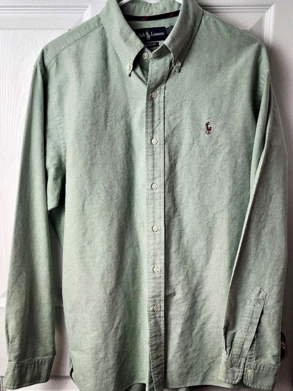 Ralph Lauren Classic Fit Button Down Shirt in Green Size Large Like New